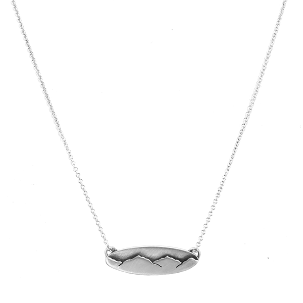 Small Oval Mountain Necklace