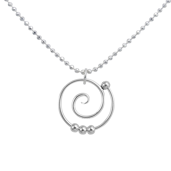 Dew Drop Spiral Necklace