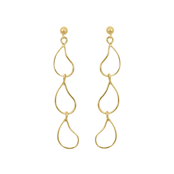 Cascading Raindrop Post Earrings