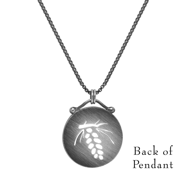 Round Pine Cone Necklace