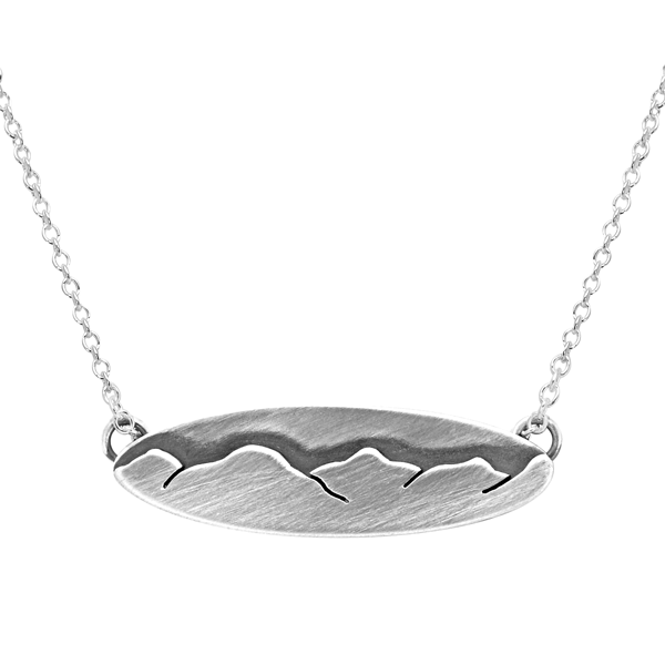 Large Oval Mountain Necklace