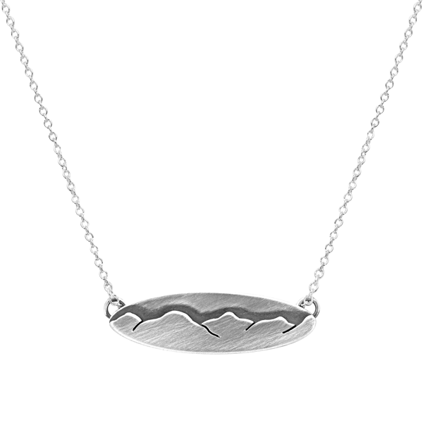 Large Oval Mountain Necklace