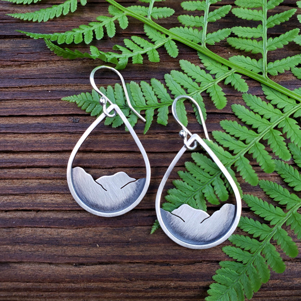 Mountainscape Small Drop Earrings