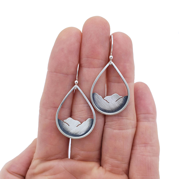 Mountainscape Small Drop Earrings